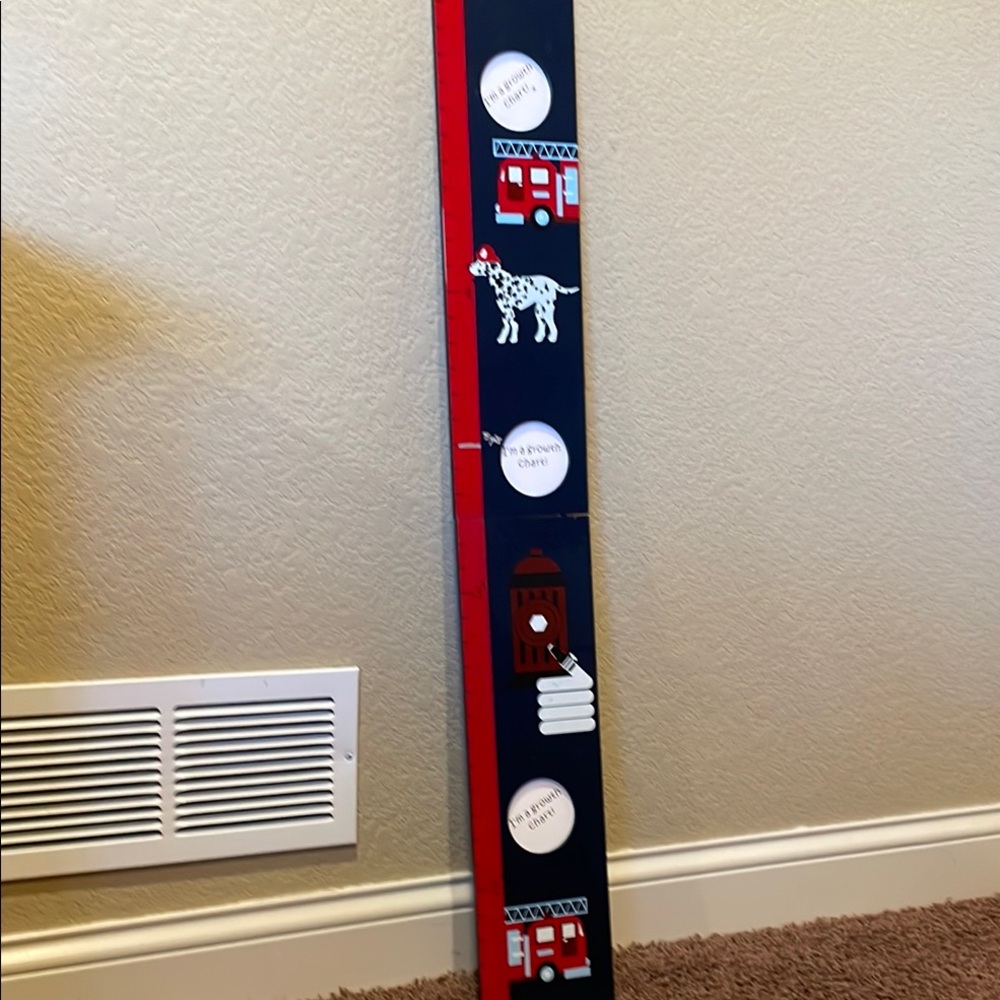 Firefighter Growth Chart with Dalmatian